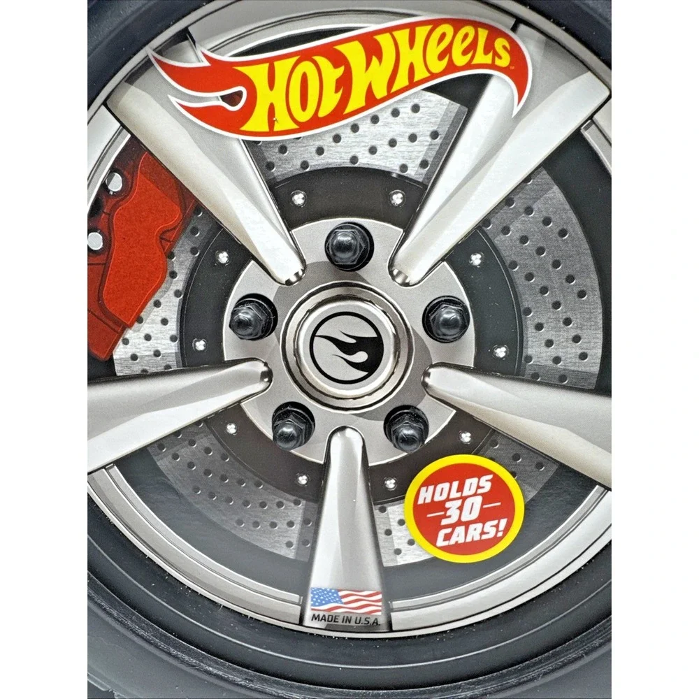 Storage Case Carry Up 30 Hot Wheels 1 64th Scale Cars Easy Grip‎ Handle Retro